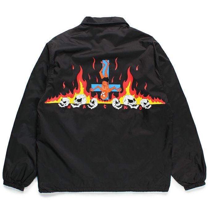 Wacko Maria Men's x Neckface Coach Jacket in Black Wacko Maria