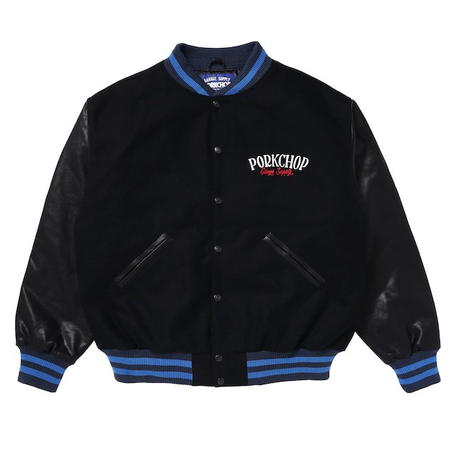 PORK CHOP/ポークチョップ/MELTON VARSITY JACKET/メルトンバー