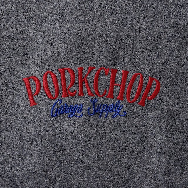 PORK CHOP/ポークチョップ/MELTON VARSITY JACKET/メルトンバー