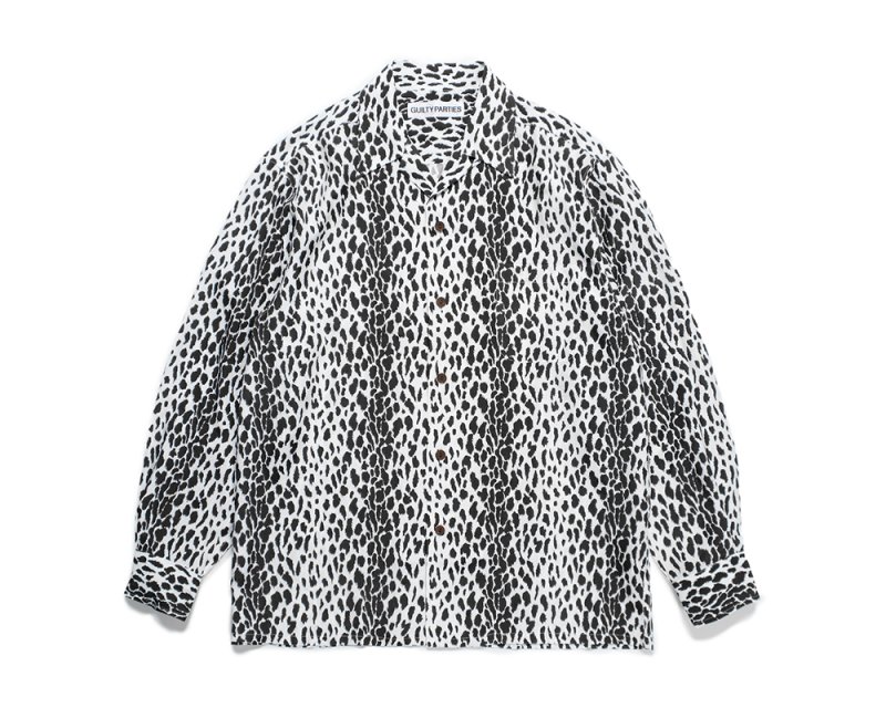 WACKO MARIA/ワコマリア/LEOPARD OPEN COLLAR SHIRT L/S/レオパード