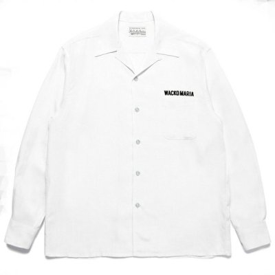 WACKO MARIA/ワコマリア/50'S OPEN COLLAR SHIRT ( TYPE-2 )/50'Sオープンカラーシャツ/WHITE