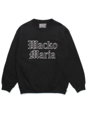 WACKO MARIA/拾ޥꥢ/HEAVY WEIGHT CREW NECK SWEAT SHIRT(TYPE-2)/إӡȥ롼ͥåå/BLACK