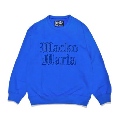 WACKO MARIA/拾ޥꥢ/HEAVY WEIGHT CREW NECK SWEAT SHIRT(TYPE-2)/إӡȥ롼ͥåå/BLUE