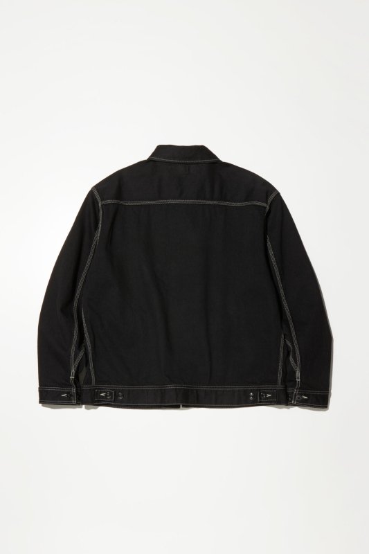 RADIALL/ラディアル/STEPSIDES - ZIP UP BLOUSON /デニムジップアップブルゾン/BLACK - EMILIANO  ONLINE SHOP｜RADIALL,DELUXE,WACKO MARIA/ラディアル,デラックス,ワコマリア通販