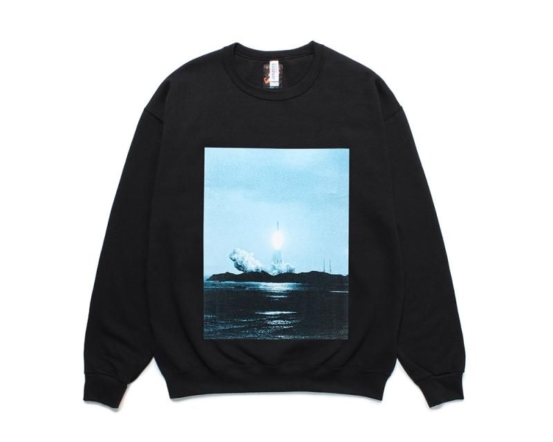 トップス WACKOMARIA/JIRO KONAMI CREW NECK SWEAT TIGHT / JIRO KONAMI / CREW NECK SWEAT SHIRT ( TYPE-1 )(BLACK)