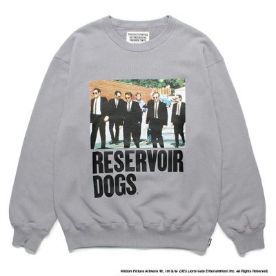 WACKO MARIA/ワコマリア/RESERVOIR DOGS / MIDDLE WEIGHT CREW NECK SWEAT SHIRT/レザボアドッグス/GRAY