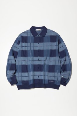 RADIALL/ラディアル/LO-LO- POLO SWEATER L/S/ポロセーター/NAVY
