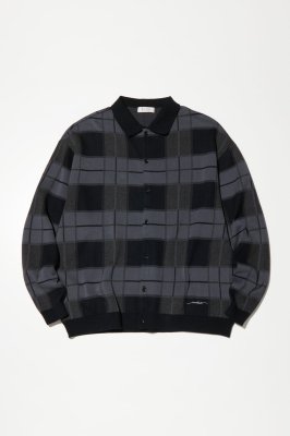 RADIALL/ラディアル/LO-LO- POLO SWEATER L/S/ポロセーター/BLACK