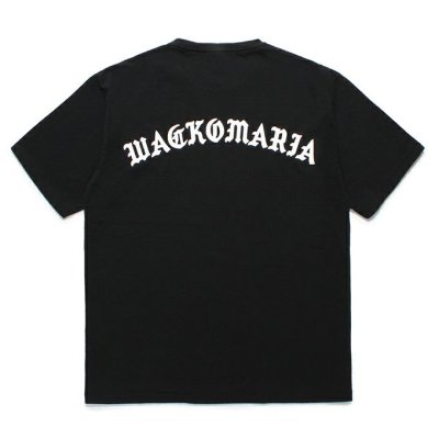 WACKO MARIA/ワコマリア/WASHED HEAVY WEIGHT CREW NECK T-SHIRT ( TYPE-5 )/ウォッシュドヘビーウェイトTシャツ/BLACK