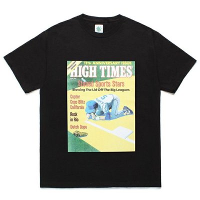 WACKO MARIA /ワコマリア/HIGH TIMES / CREW NECK T-SHIRT ( TYPE-4 )/ハイタイムス/Tシャツ/BLACK