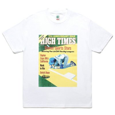 WACKO MARIA /ワコマリア/HIGH TIMES / CREW NECK T-SHIRT ( TYPE-4 )/ハイタイムス/Tシャツ/WHITE