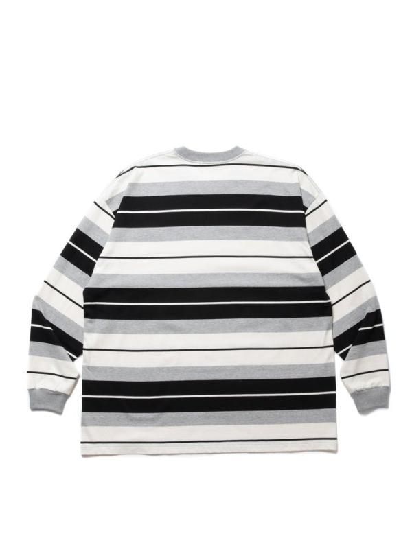 cootie ボーダー　長袖シャツ　クーティー COOTIE PRODUCTIONS - Border L/S Tee / BLACK / ボーダーロング