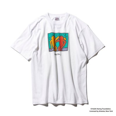 CLUCT/饯/C [S/S TEE] Keith Haring/إ󥰥ڥ륳ܥ졼ץȥƥ/WHITE