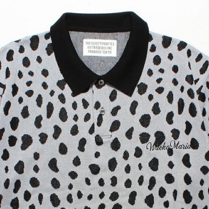 WACKO MARIA/ワコマリア/LEOPARD JACQUARD KNIT POLO SHIRT/レオパード