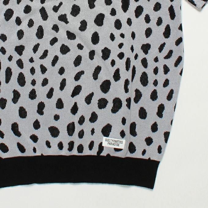 WACKO MARIA/ワコマリア/LEOPARD JACQUARD KNIT POLO SHIRT/レオパード