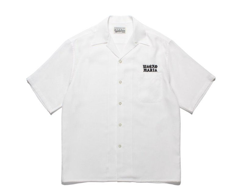 WACKO MARIA/ワコマリア/50'S OPEN COLLAR SHIRT S/S ( TYPE-2 )/オープンカラーシャツ/WHITE -  EMILIANO ONLINE SHOP｜RADIALL