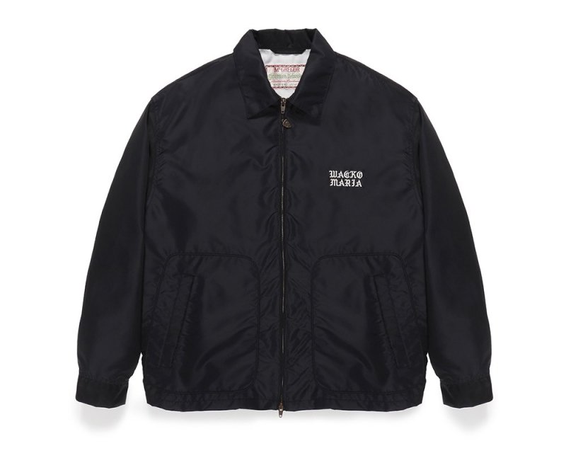 WACKO MARIA/ワコマリア/MCGREGOR /マクレガー/ NYLON DRIZZLER JACKET/ナイロンドリズラージャケット/BLACK  - EMILIANO ONLINE SHOP｜RADIALL,DELUXE,WACKO MARIA/ラディアル,デラックス,ワコマリア通販