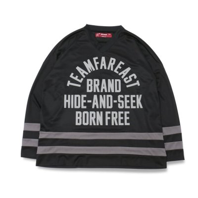 Hide and Seek/ϥɥɥ/Hockey Jersey/󥰥꡼֥ۥå㡼/BLACK