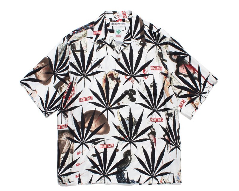 WACKO MARIA/ワコマリア/HIGHTIMES / S/S HAWAIIAN SHIRT ( TYPE-2 )/ハイタイムス/ハワイアンシャツ/WHITE  - EMILIANO ONLINE SHOP｜RADIALL,DELUXE,WACKO MARIA/ラディアル,デラックス,ワコマリア通販