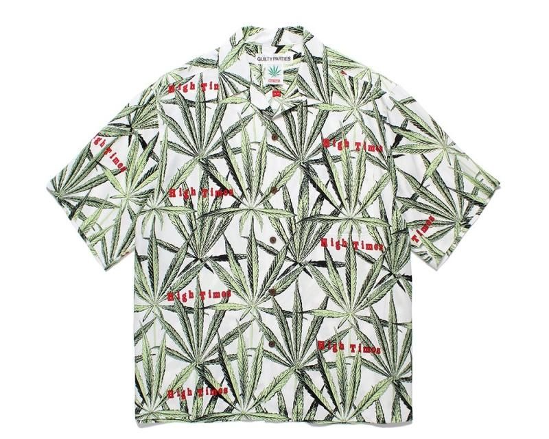 WACKO MARIA/ワコマリア/HIGHTIMES / S/S HAWAIIAN SHIRT ( TYPE-1 )/ハイタイムス/ハワイアンシャツ/WHITE  - EMILIANO ONLINE SHOP｜RADIALL,DELUXE,WACKO MARIA/ラディアル,デラックス,ワコマリア通販