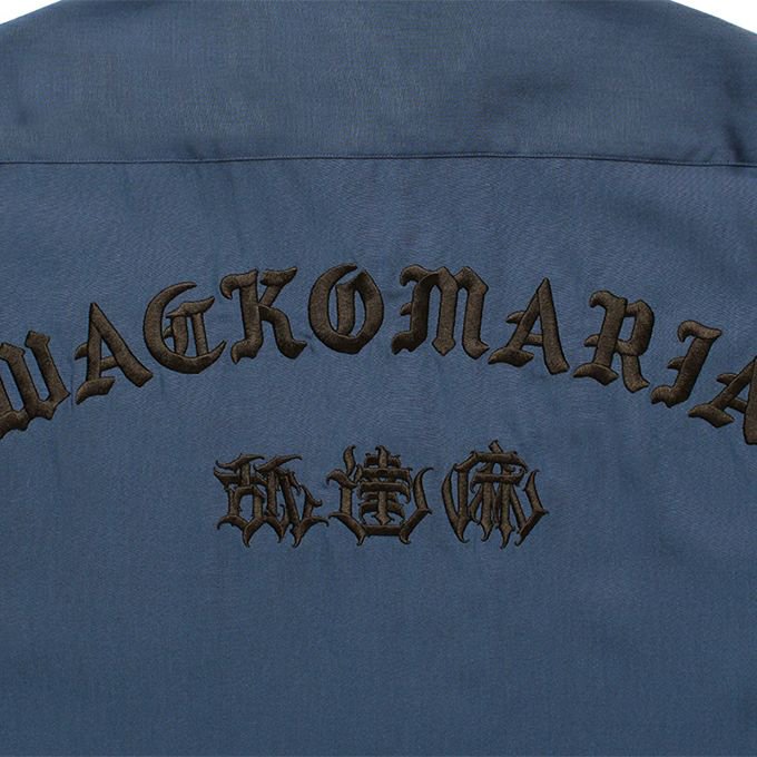 WACKO MARIA/ワコマリア/舐達麻 /なめだるま/ HIGHTIMES / 50'S SHIRT S/S/ハイタイムス/50'Sシャツ/NAVY  - EMILIANO ONLINE SHOP｜RADIALL,DELUXE,WACKO MARIA/ラディアル,デラックス,ワコマリア通販