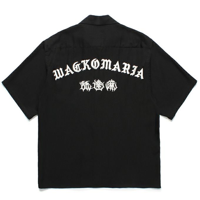 WACKO MARIA/ワコマリア/舐達麻 /なめだるま/ HIGHTIMES / 50'S SHIRT S/S/ハイタイムス/50'Sシャツ/BLACK  - EMILIANO ONLINE SHOP｜RADIALL,DELUXE,WACKO MARIA/ラディアル,デラックス,ワコマリア通販