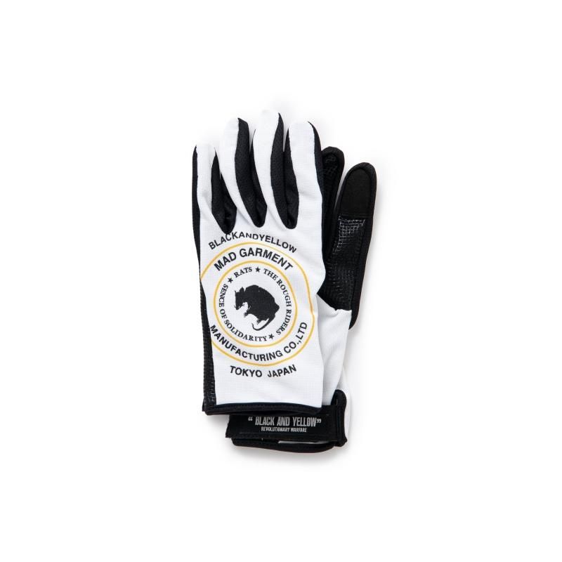 ベビーグッズも大集合 RATS/ラッツ/MC GLOVE/モーターサイクルグローブ/WHITE 小物