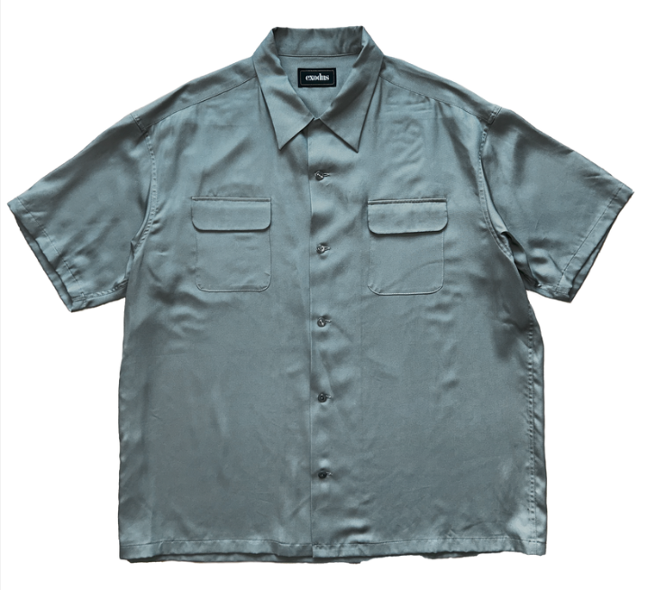 EXODUS/エクソダス/FLAP POCKET OPEN COLLAR SHIRT/フラップポケット ...