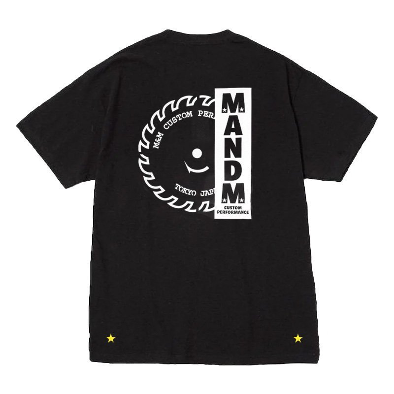 M&M/エムアンドエム/PRINT S/S T-SHIRT/プリントティーシャツ/BLACK - EMILIANO ONLINE  SHOP｜RADIALL,DELUXE,WACKO MARIA/ラディアル,デラックス,ワコマリア通販