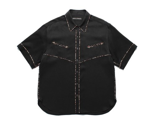 WACKO MARIA/拾ޥꥢ/WESTERN SHIRT S/S/󥷥/BLACK