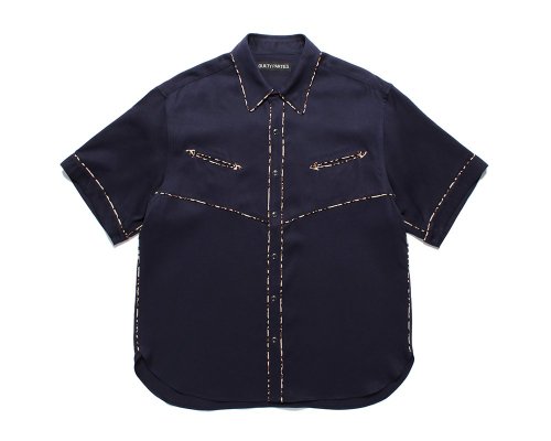 WACKO MARIA/拾ޥꥢ/WESTERN SHIRT S/S/󥷥/NAVY