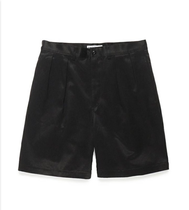 WACKO MARIA/ワコマリア/DOUBLE PLEATED CHINO SHORT TROUSERS/チノショートトラウザーズ/BLACK -  EMILIANO ONLINE SHOP｜RADIALL,DELUXE,WACKO MARIA/ラディアル,デラックス,ワコマリア通販