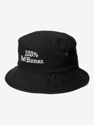 HAIGHT/إ/100% NOT HUMAN BUCKET HAT/Хåȥϥå/BLACK