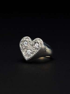 ANTIDOTE BUYERS CLUB/ɡȥХ䡼/Engraved Heart Ring //SILVER