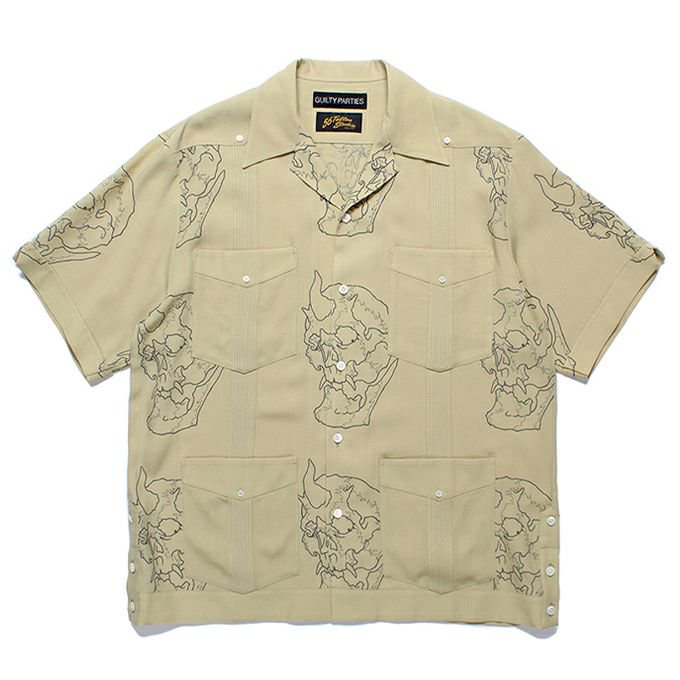 WACKO MARIA/ワコマリア/56 TATTOO STUDIO /CUBA SHIRT S/S/キューバシャツ/OLIVE - EMILIANO  ONLINE SHOP｜RADIALL,DELUXE,WACKO MARIA/ラディアル,デラックス,ワコマリア通販