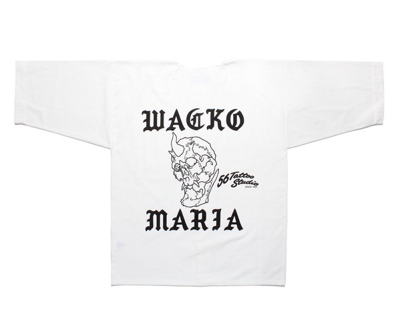 WACKO MARIA/ワコマリア/56 TATTOO STUDIO/DABO SHIRT/ダボシャツ/WHITE - EMILIANO ONLINE  SHOP｜RADIALL,DELUXE,WACKO MARIA/ラディアル,デラックス,ワコマリア通販