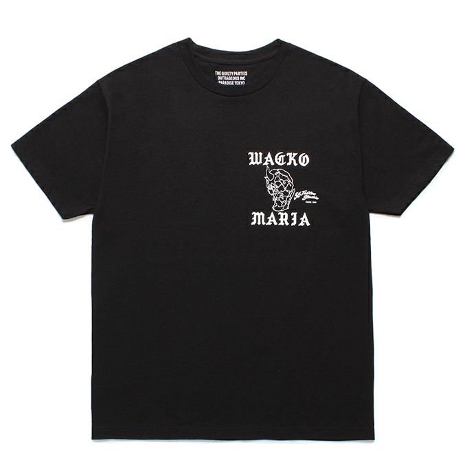 WACKO MARIA/ワコマリア/56 TATTOO STUDIO/CREW NECK T-SHIRT /クルーネックTシャツ/BLACK -  EMILIANO ONLINE SHOP｜RADIALL,DELUXE,WACKO MARIA/ラディアル,デラックス,ワコマリア通販