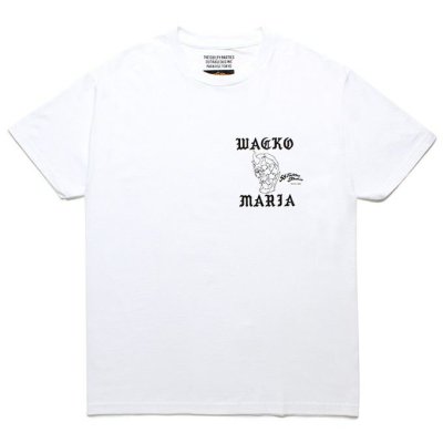 WACKO MARIA/拾ޥꥢ/56 TATTOO STUDIO/CREW NECK T-SHIRT
/롼ͥåT/WHITE