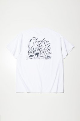 RADIALL/ǥ/Choke N Smoke CREW NECK T-SHIRT S/S/롼ͥåT/WHITE