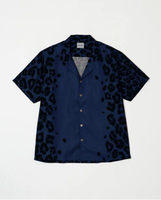 BUENA VISTA/֥ʥӥ/Leopard bowling shirt/쥪ѡɥܡ󥰥/NAVY
