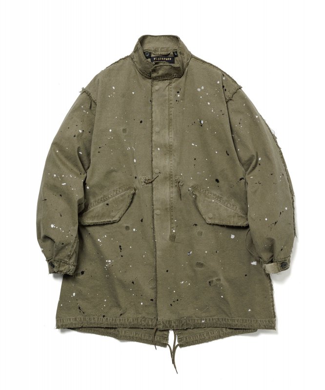 F-LAGSTUF-F/フラグスタフ/MODS COAT/モッズコート/OLIVE - EMILIANO ONLINE  SHOP｜RADIALL,DELUXE,WACKO MARIA/ラディアル,デラックス,ワコマリア通販