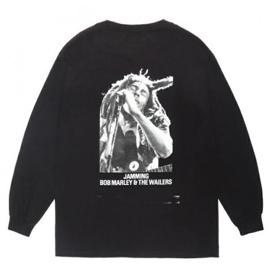 WACKO MARIA/拾ޥꥢ/BOB MARLEY / CREW NECK LONG SLEEVE T-SHIRT ( TYPE-2 )/ܥ֥ޡ꡼/ 롼ͥå󥰥꡼/BLACK