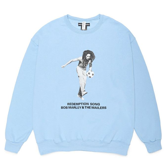 WACKO MARIA/ワコマリア/BOB MARLEY / CREW NECK SWEAT SHIRT ( TYPE-4 )/ボブマーリー /クルーネックスウェット/BLUE - EMILIANO ONLINE SHOP｜RADIALL,DELUXE,WACKO MARIA /ラディアル,デラックス,ワコマリア通販