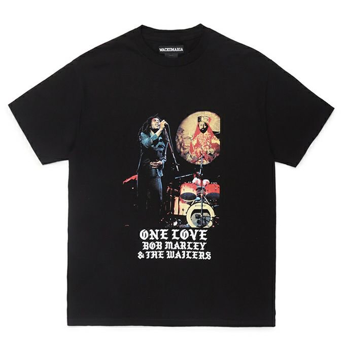 WACKO MARIA/ワコマリア/BOB MARLEY / CREW NECK T-SHIRT ( TYPE-1 )/ボブマーリー/クルーネックT シャツ/BLACK - EMILIANO ONLINE SHOP｜RADIALL,DELUXE,WACKO MARIA/ラディアル,デラックス, ワコマリア通販