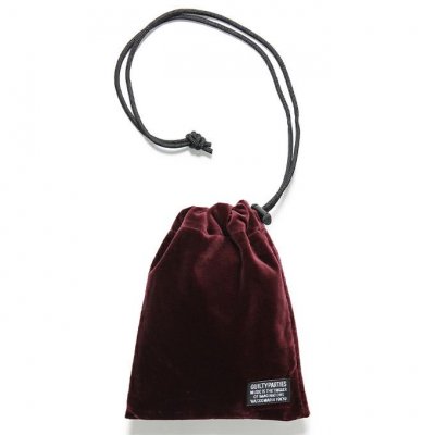 WACKO MARIA/拾ޥꥢ/VELVET SHOULDER POUCH/٥٥åȥݡ/BURGUNDY