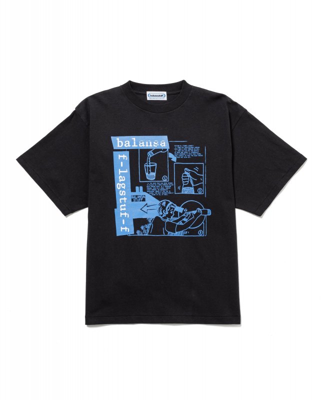 F-LAGSTUF-F/フラグスタフ”BOMB”Tee/balansaコラボレーションTシャツ/BLACK - EMILIANO ONLINE  SHOP｜RADIALL,DELUXE,WACKO MARIA/ラディアル,デラックス,ワコマリア通販