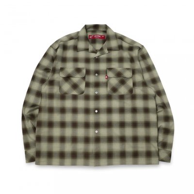 Hide and Seek/ϥɥɥ/OMBRE CHECK L/S SHIRT/֥å /GREEN