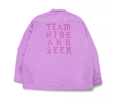 Hide and Seek/ϥɥɥ/Work L/S Shirt/󥰥꡼֥/PURPLE