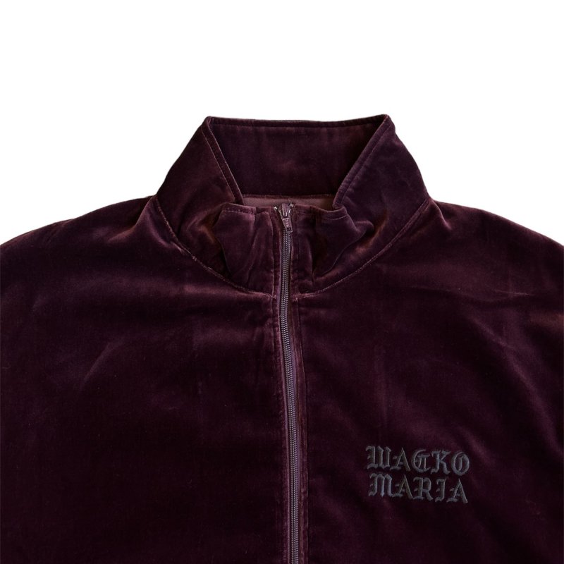 WACKO MARIA/ワコマリア/VELVET TRACK JACKET(TYPE-1)/コットンベルベットトラックジャケット/BURGUNDY -  EMILIANO ONLINE SHOP｜RADIALL,DELUXE,WACKO MARIA/ラディアル,デラックス,ワコマリア通販