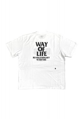 RATS/å/BOX LOGO WAY OF LIFE TEE/WHITE